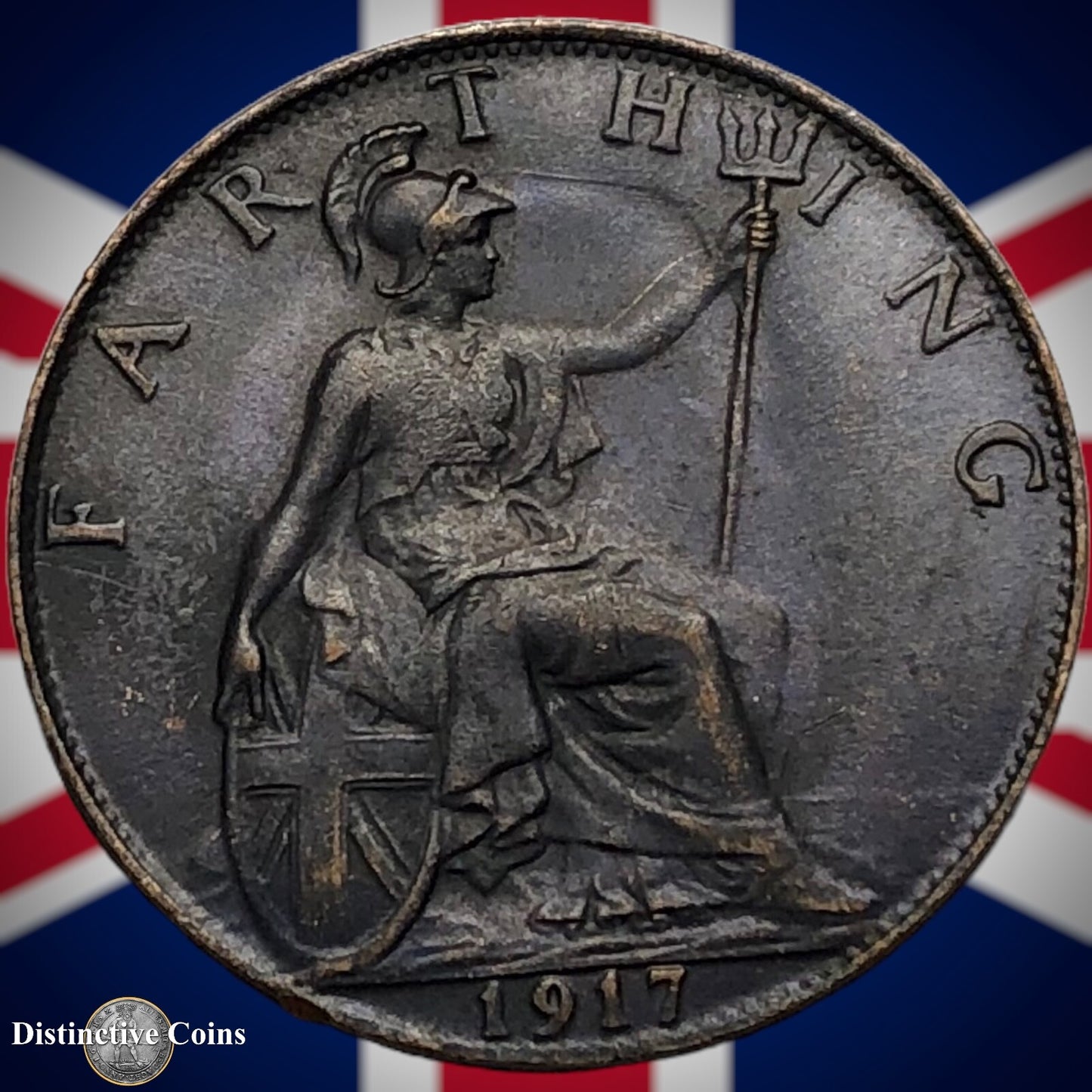 Great Britain 1917 Farthing 1/4d GB4682