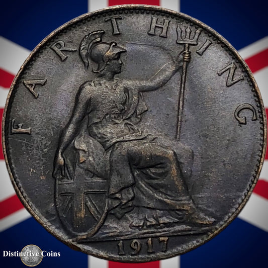 Great Britain 1917 Farthing 1/4d GB4682