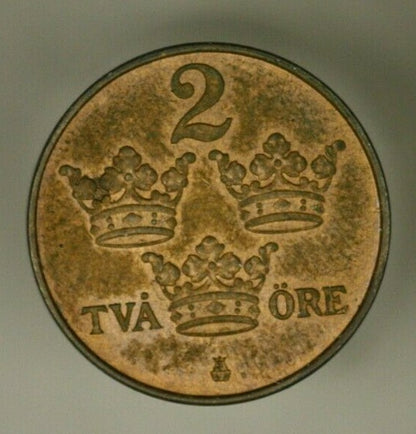 Sweden 2 Ore 1910    A954