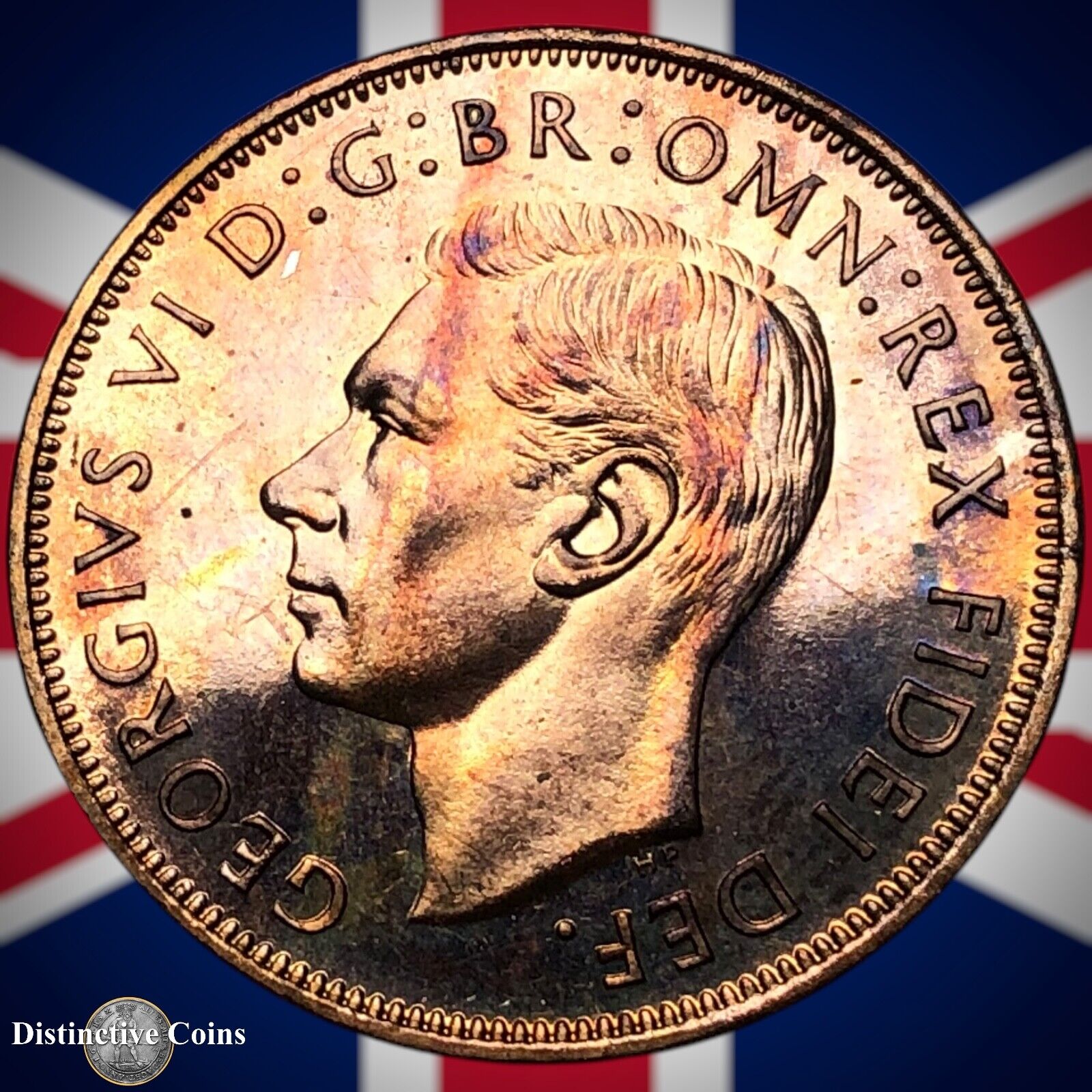 Great Britain 1951 Proof Penny 1d GB7349