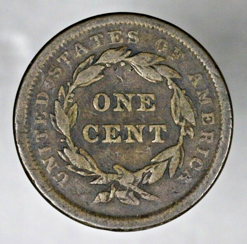 US 1840 Braided Hair Large Cent   A3141