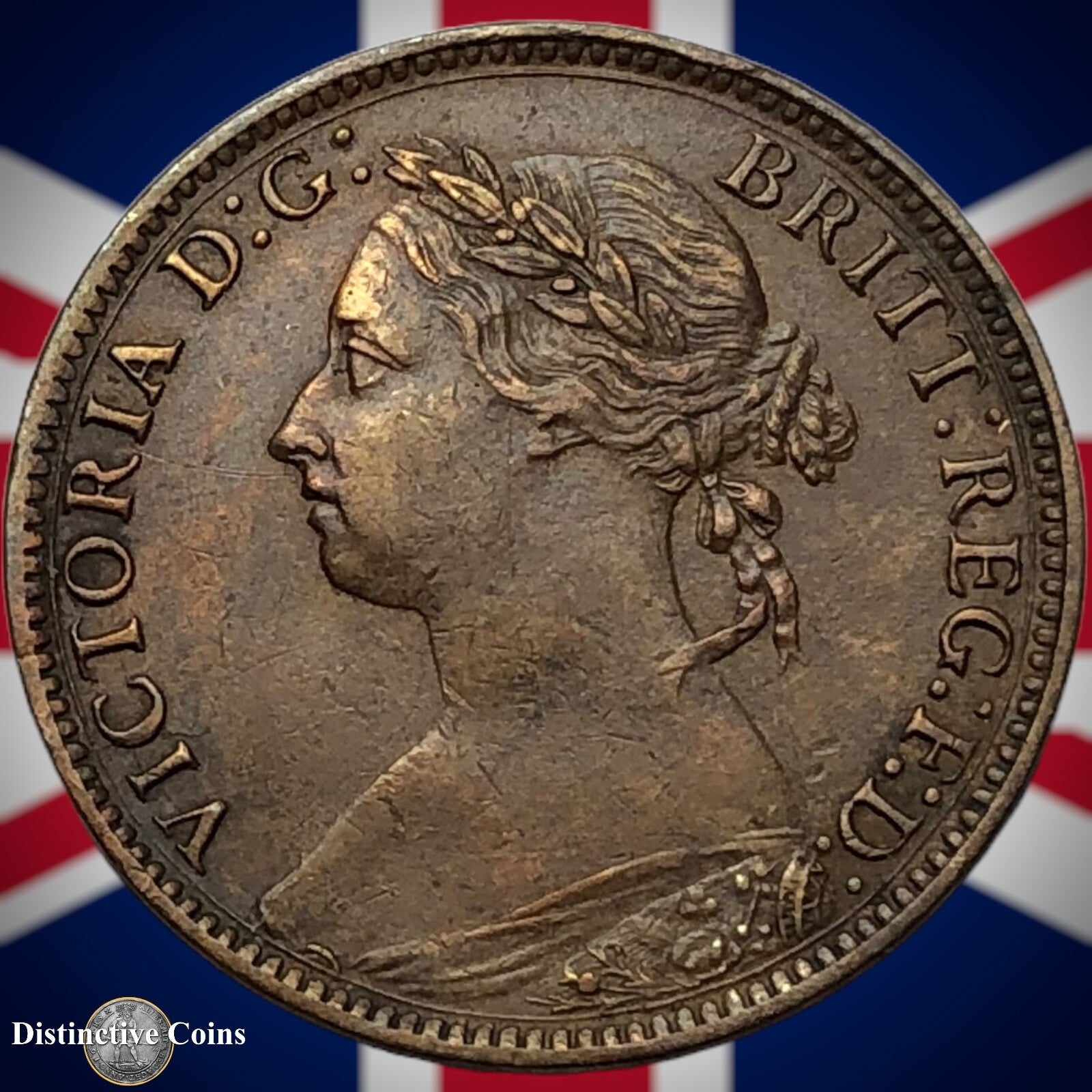 Great Britain 1890 Farthing 1/4d GB4279