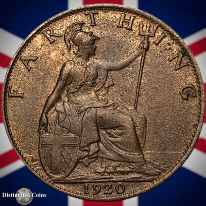 Great Britain 1920 Farthing 1/4d GB4742