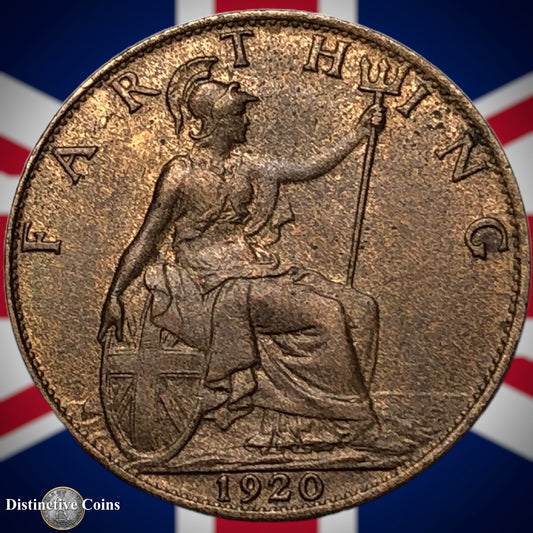 Great Britain 1920 Farthing 1/4d GB4742