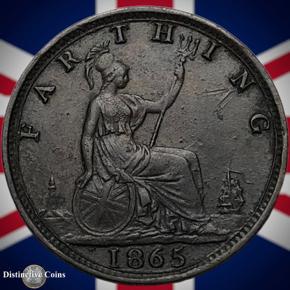 Great Britain 1865 Farthing 1/4d GB3537
