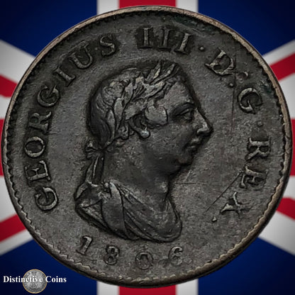 Great Britain 1806 Farthing 1/4d GB3221