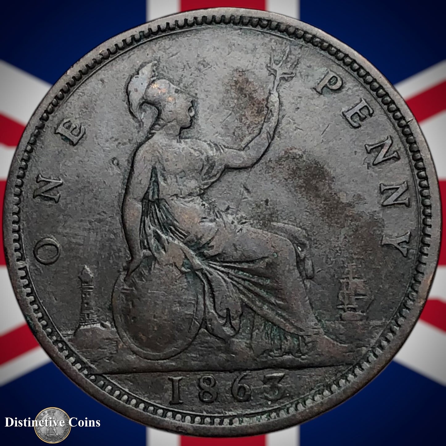 Great Britain 1863 Penny 1d GB6244