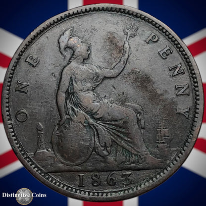 Great Britain 1863 Penny 1d GB6244