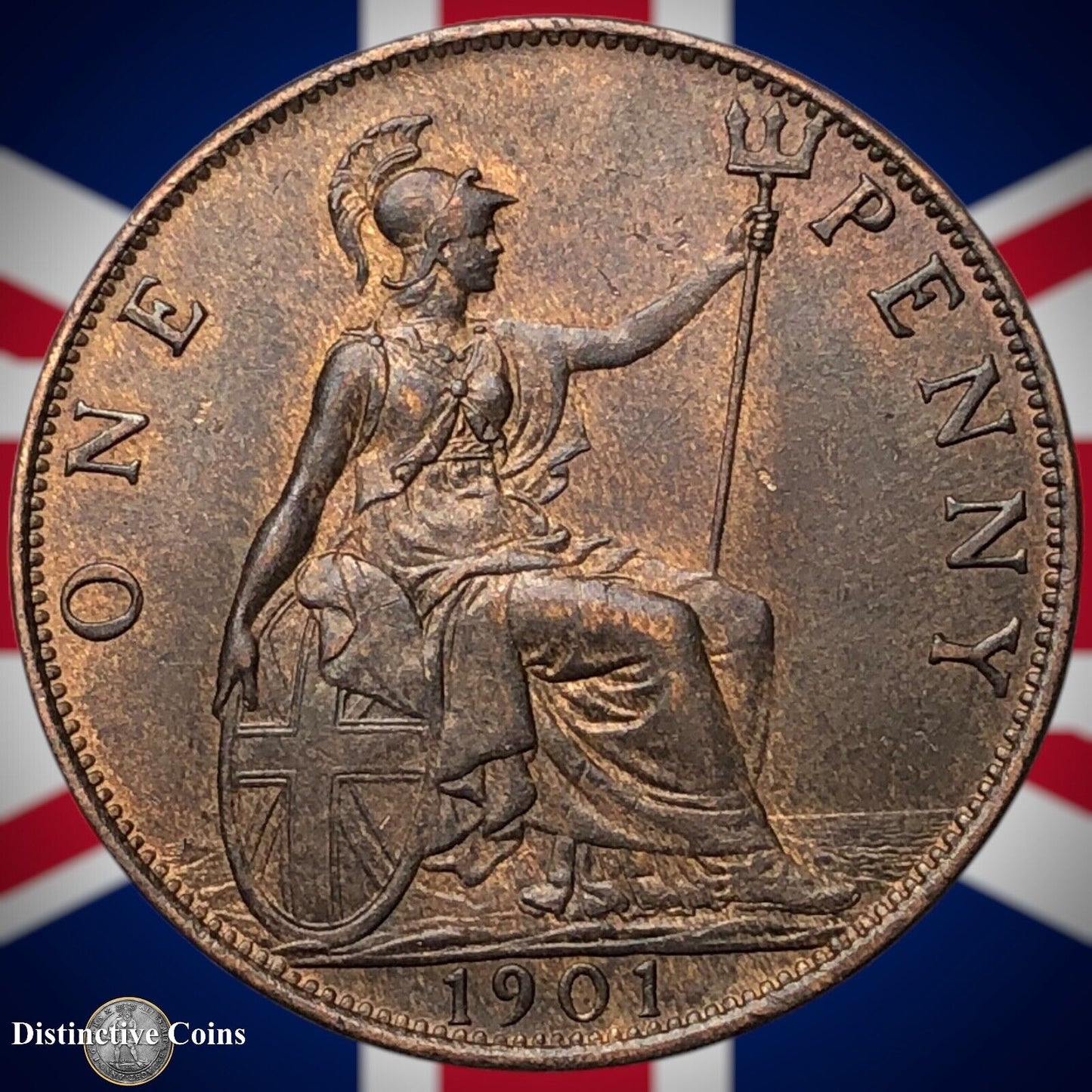 Great Britain 1901 Penny 1d GB6652