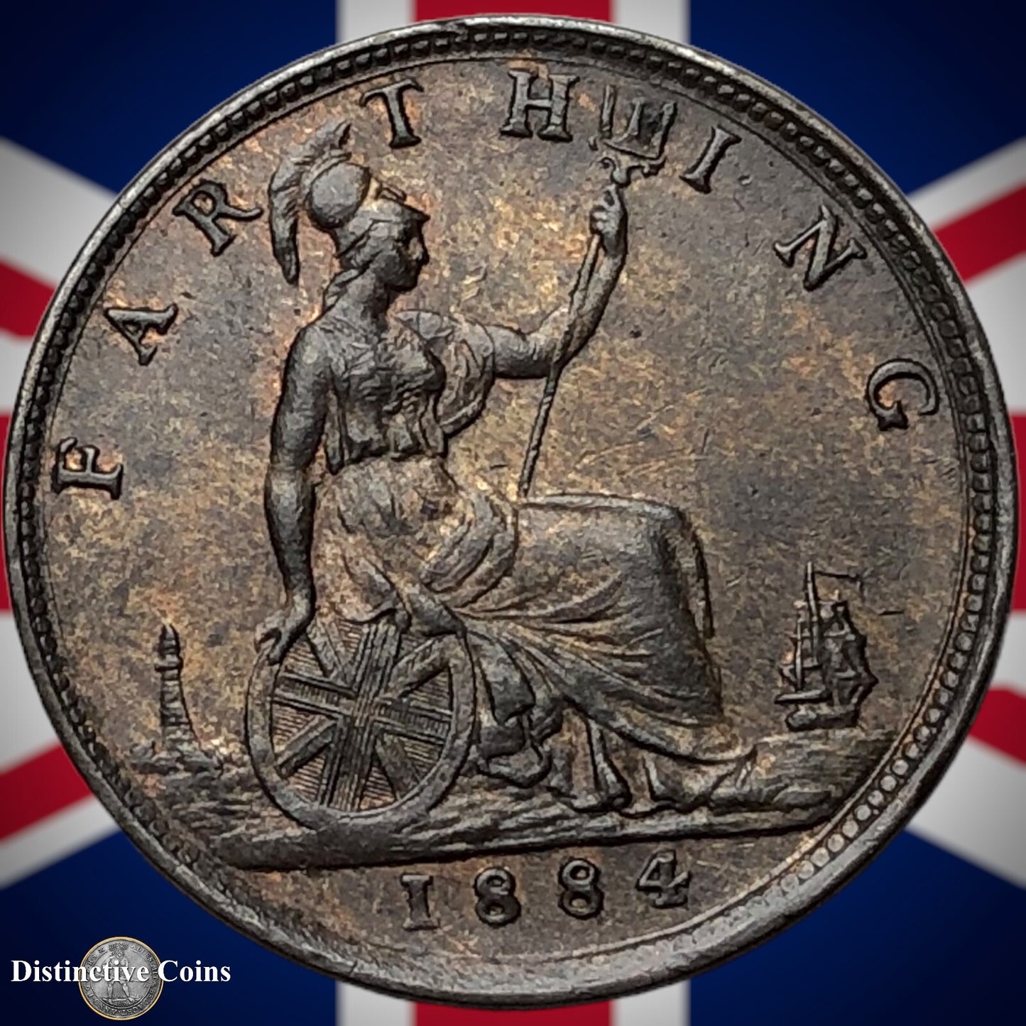 Great Britain 1884 Farthing 1/4d GB4137