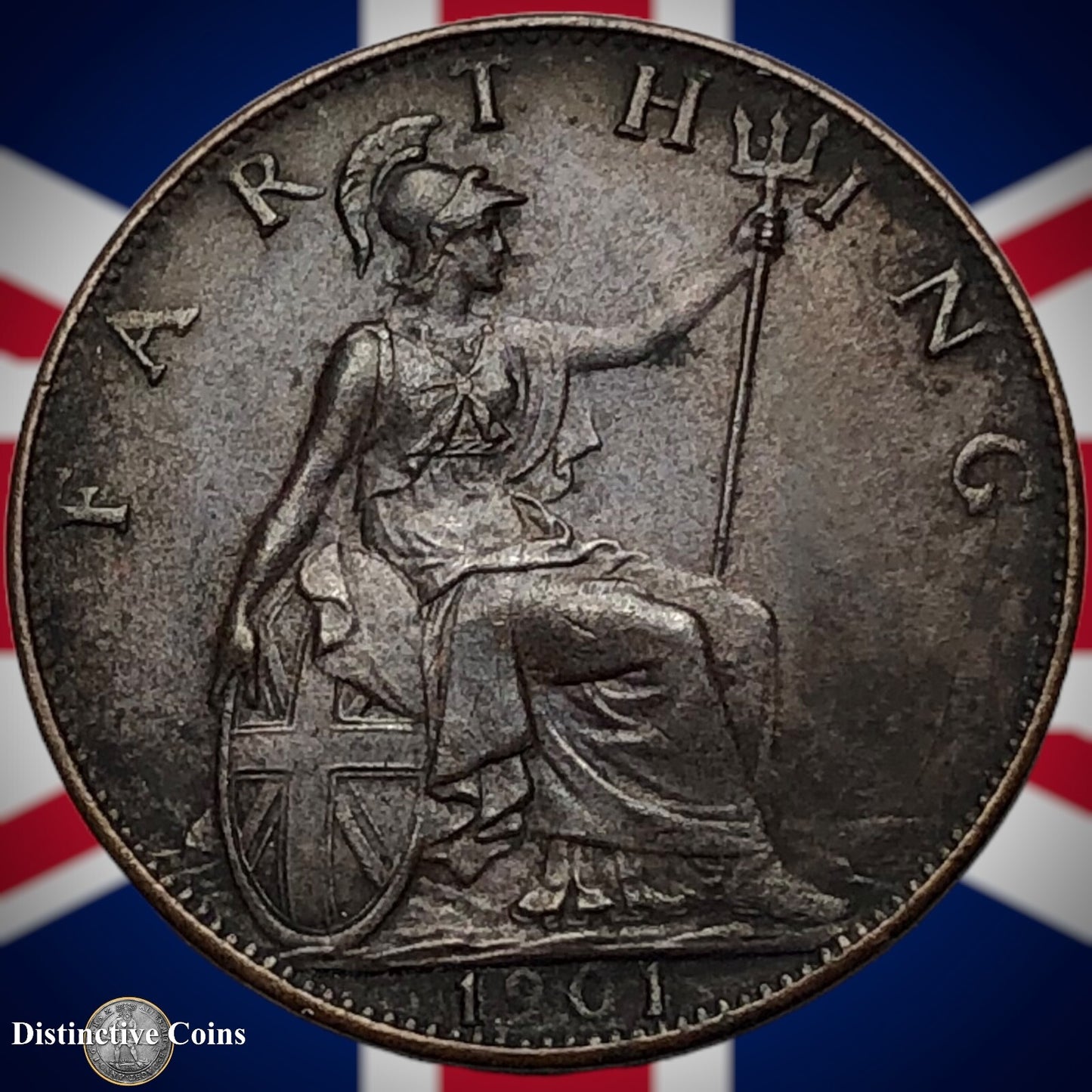 Great Britain 1901 Farthing 1/4d GB4487