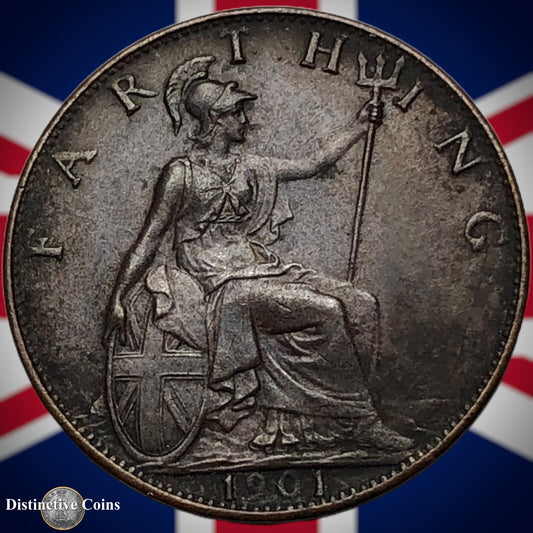Great Britain 1901 Farthing 1/4d GB4487