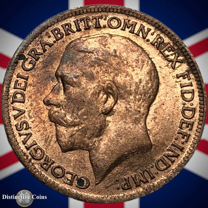 Great Britain 1918 Farthing 1/4d GB4706