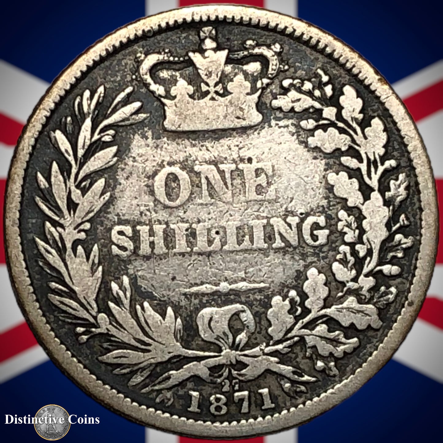 Great Britain 1871 British One Shilling GB0311