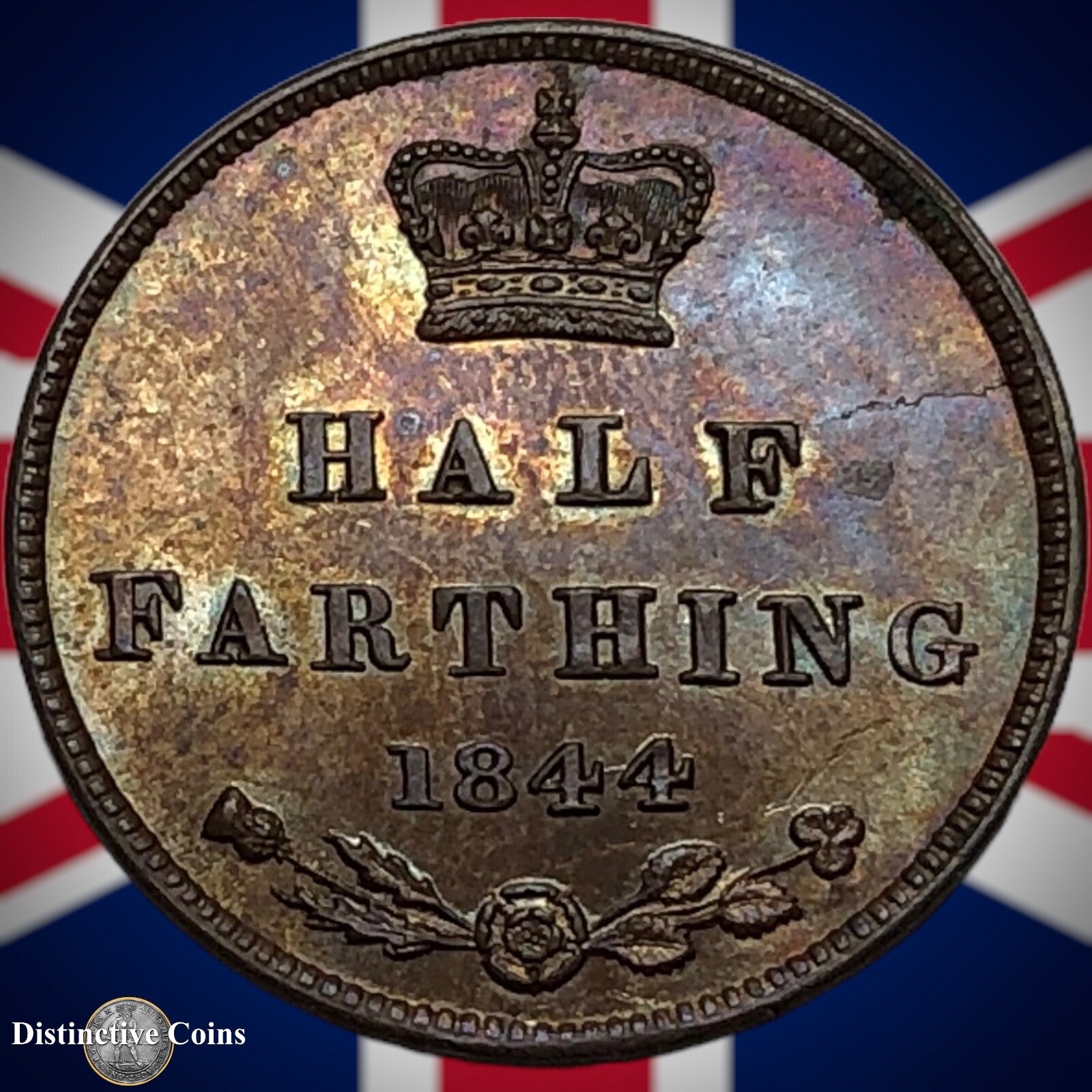 Great Britain 1844 Half Farthing 1/2 Penny GB3131