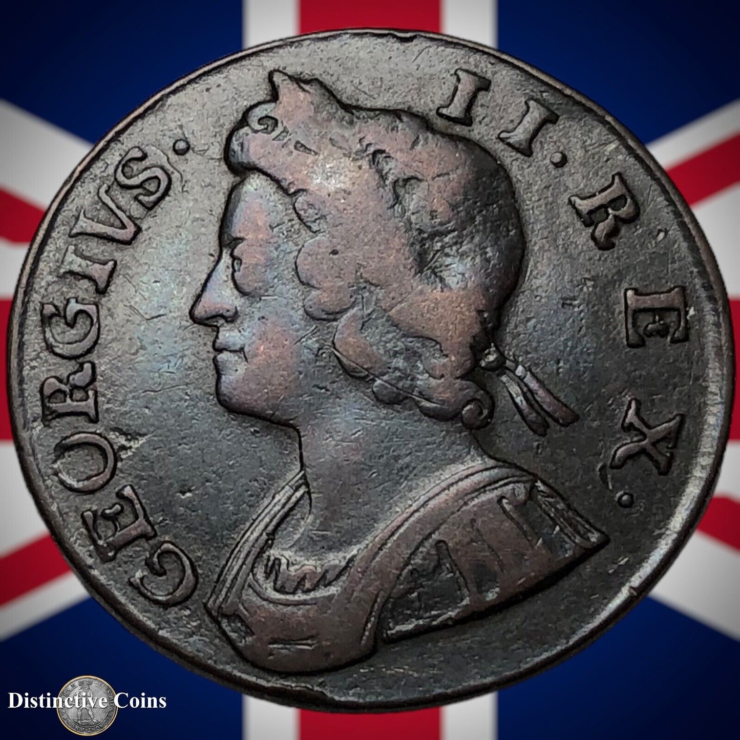 Great Britain 1735 Half Penny 1/2d GB5057