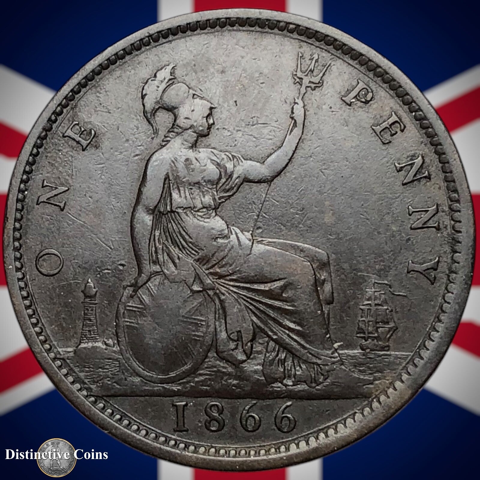 Great Britain 1866 Penny 1d GB6290