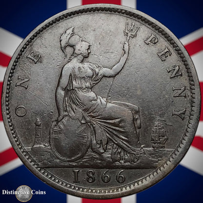 Great Britain 1866 Penny 1d GB6290