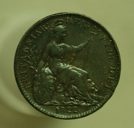 Great Britain 1821 Farthing XF Cat=$125  A271
