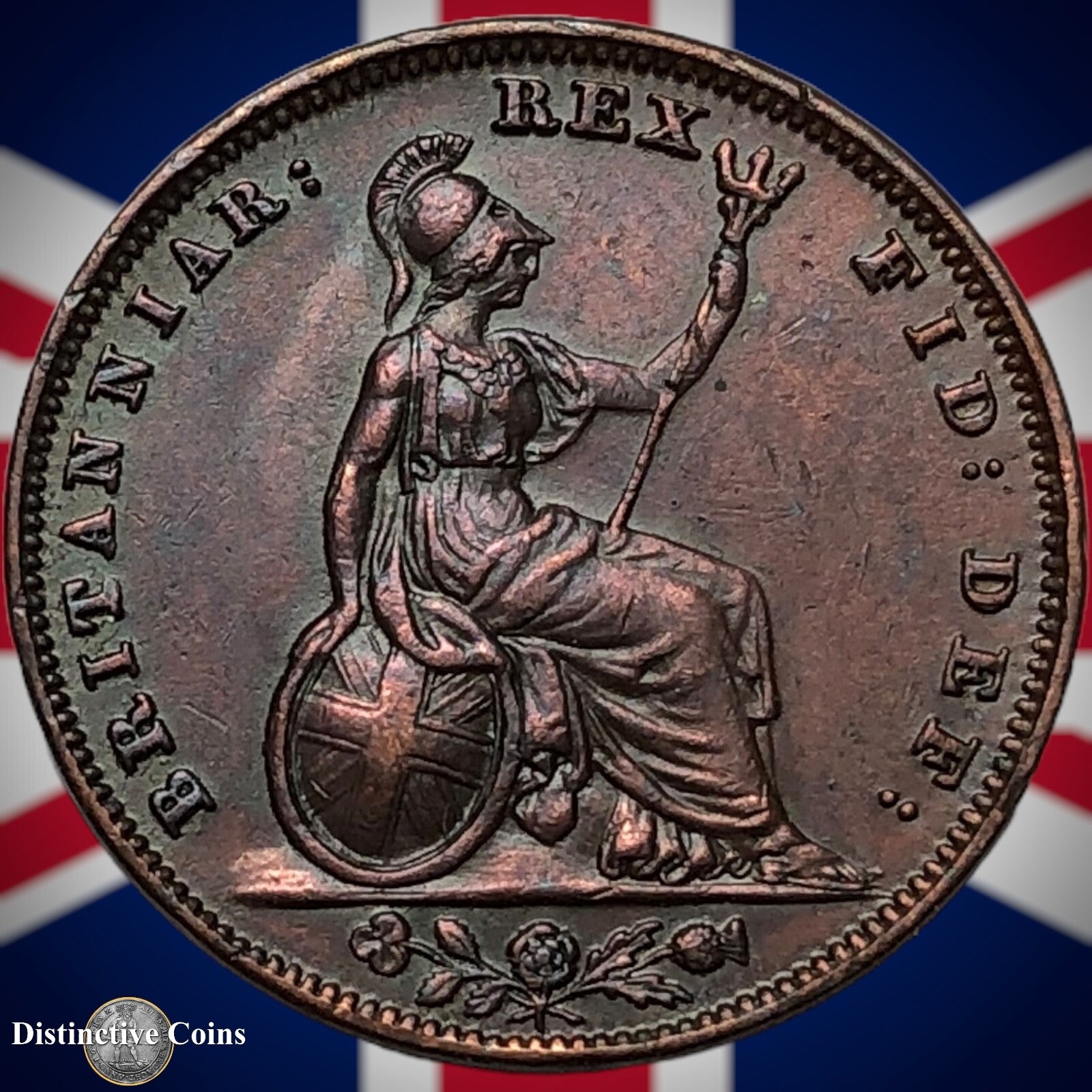Great Britain 1837 Farthing 1/4d GB3393