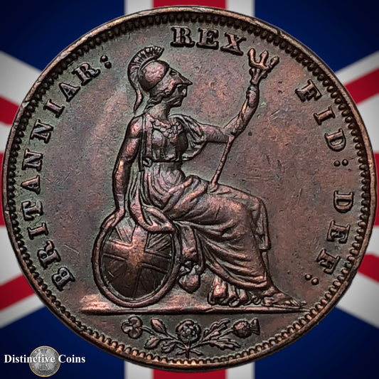 Great Britain 1837 Farthing 1/4d GB3393