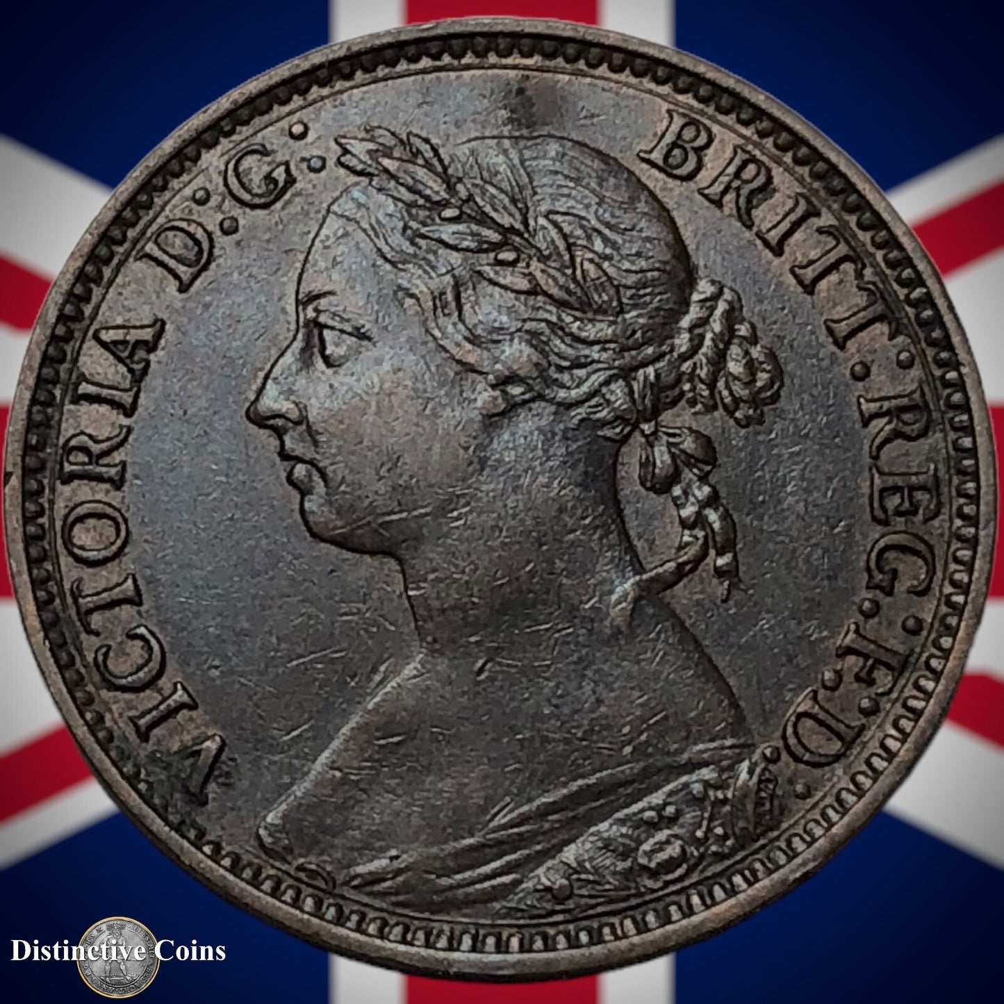 Great Britain 1893 Farthing 1/4d GB4363