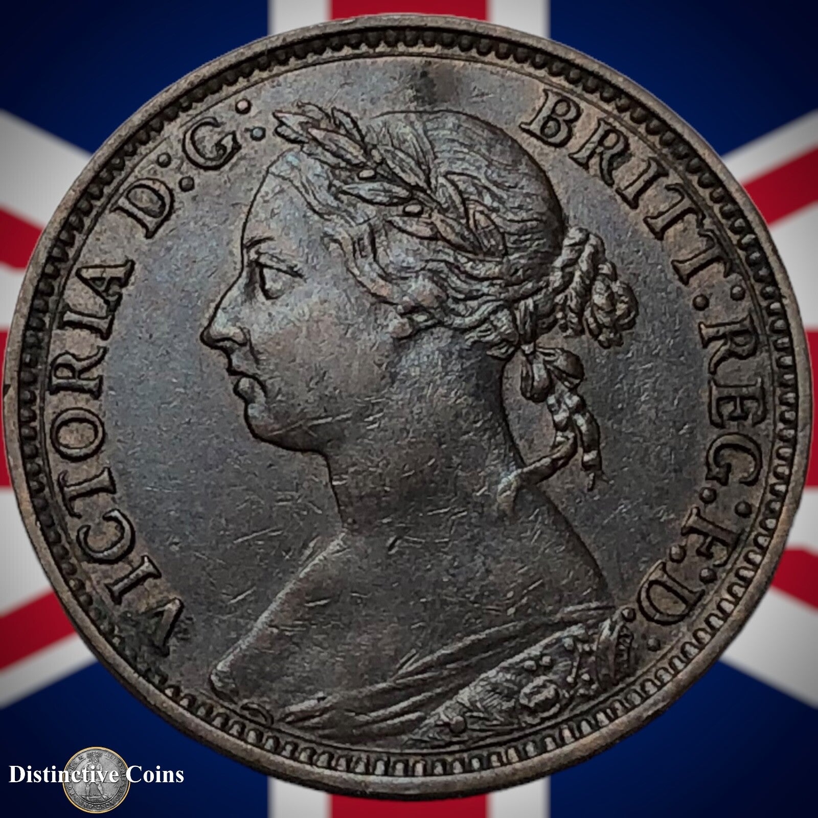 Great Britain 1893 Farthing 1/4d GB4363