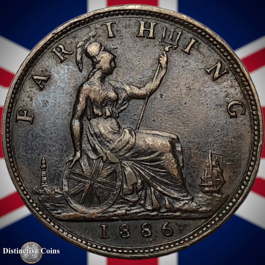 Great Britain 1886 Farthing 1/4d GB4185