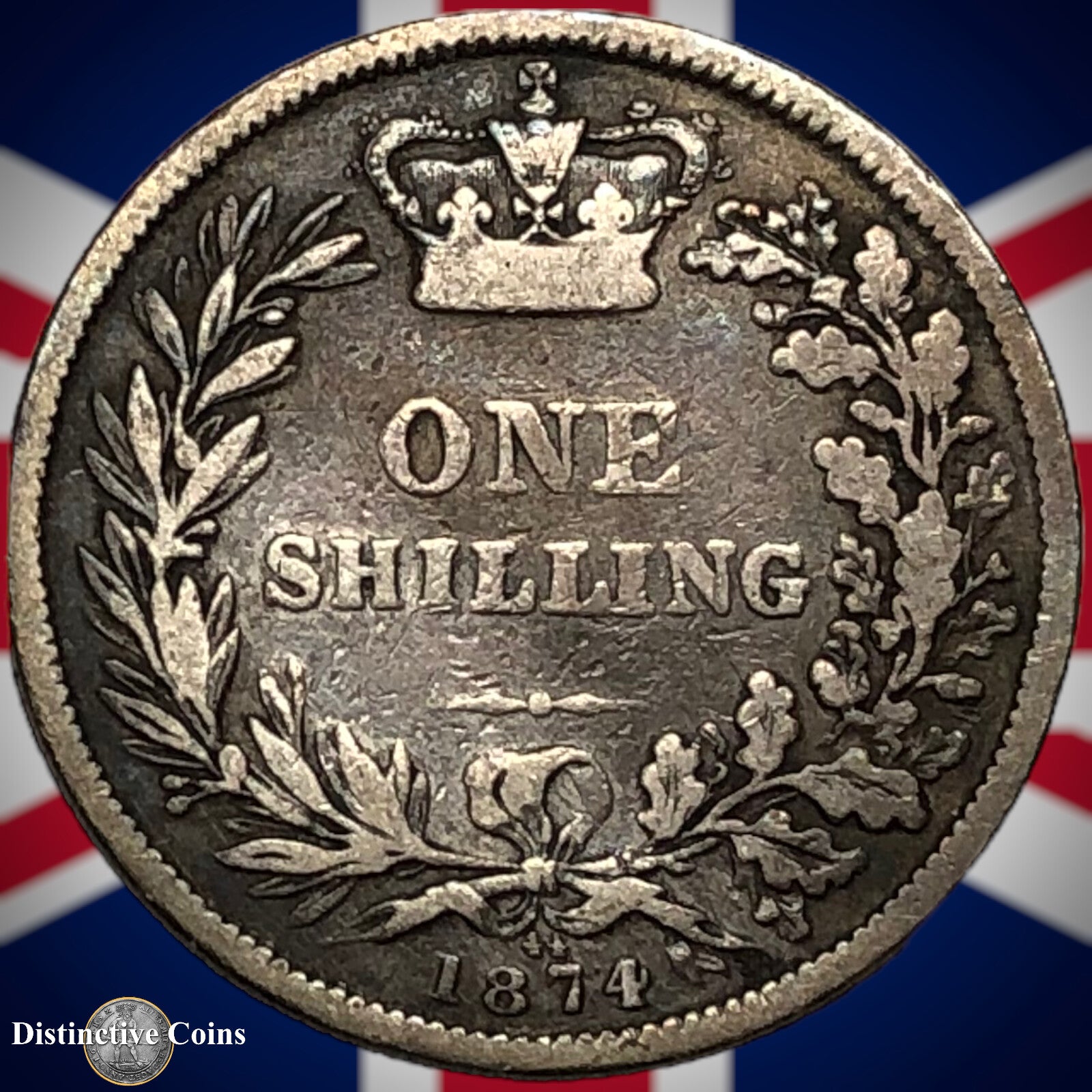 Great Britain 1874 British One Shilling GB0347
