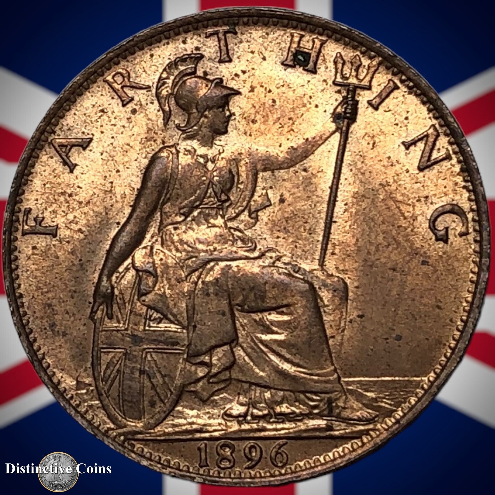 Great Britain 1896 Farthing 1/4d GB4436