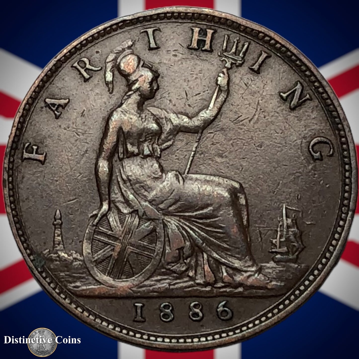 Great Britain 1886 Farthing 1/4d GB4186