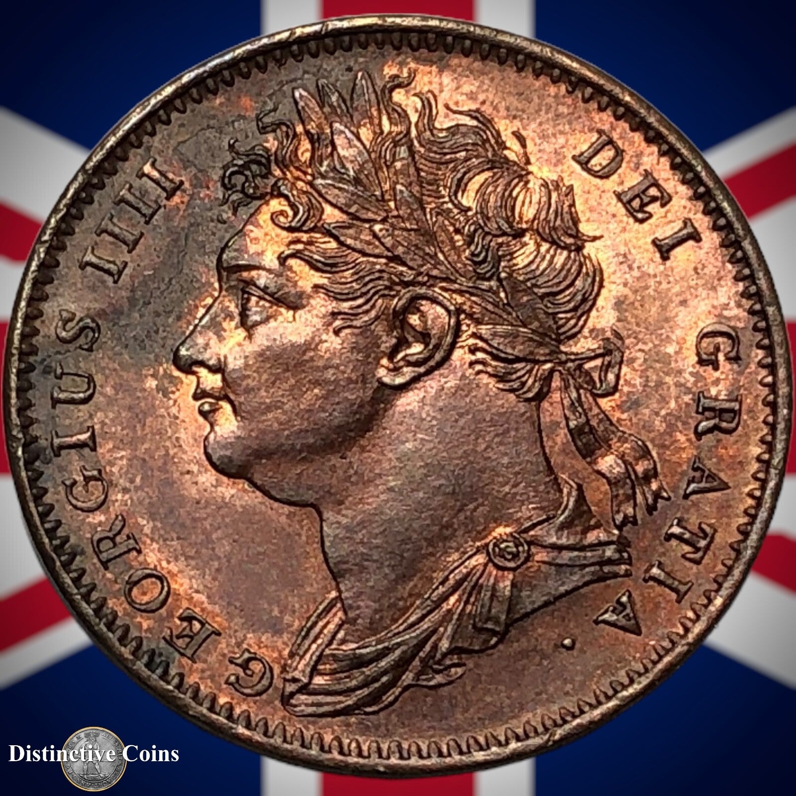 Great Britain 1825 Farthing 1/4d GB3306