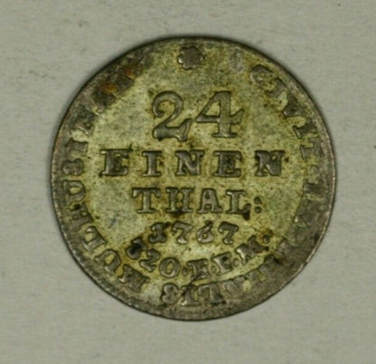 Germany Mulhausen in Thuringen Free City Billon 1/24 Thaler 1767 AU   A2269