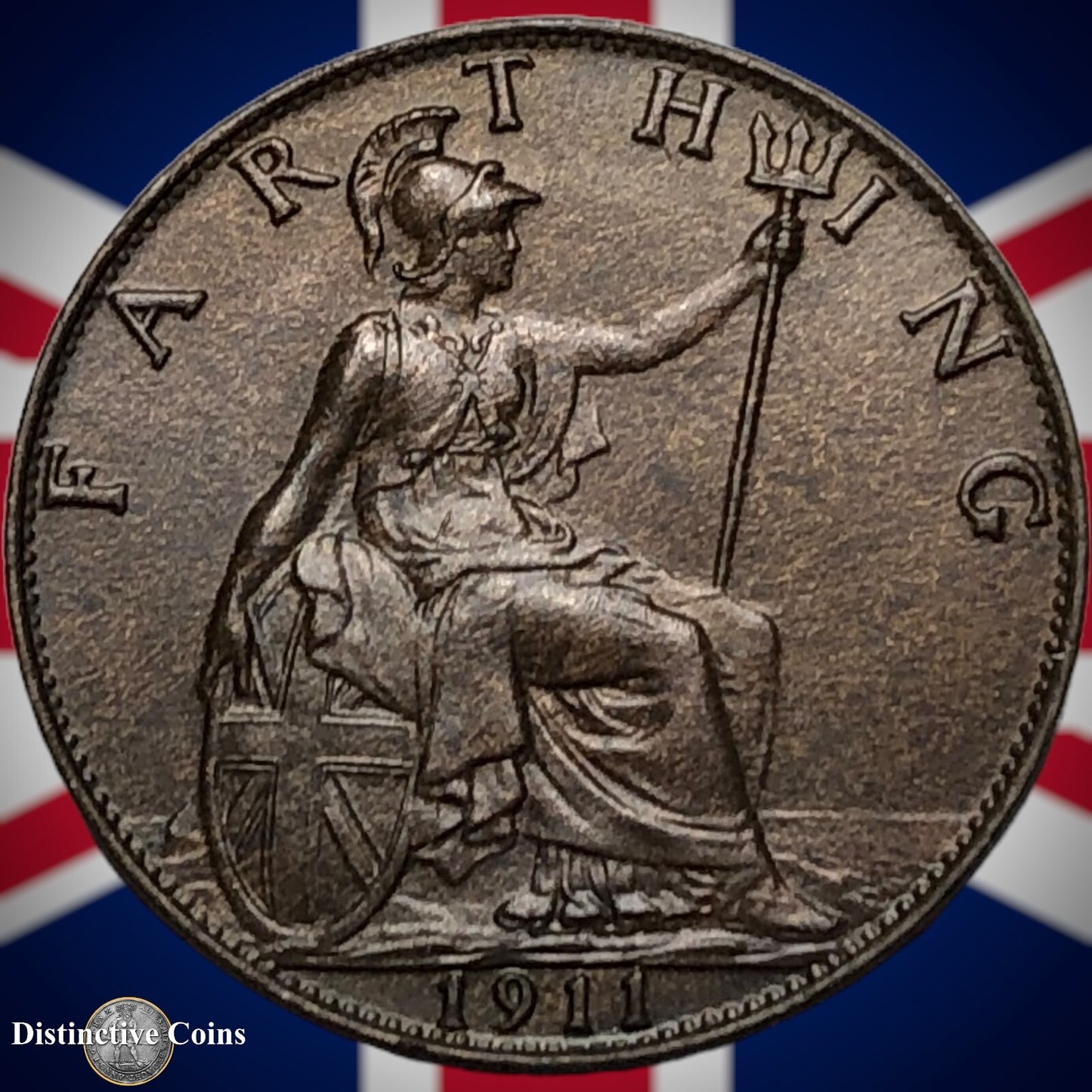 Great Britain 1911 Farthing 1/4d GB4642