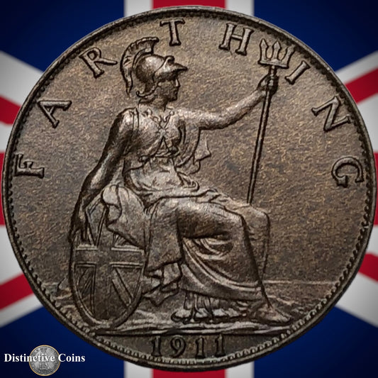Great Britain 1911 Farthing 1/4d GB4642