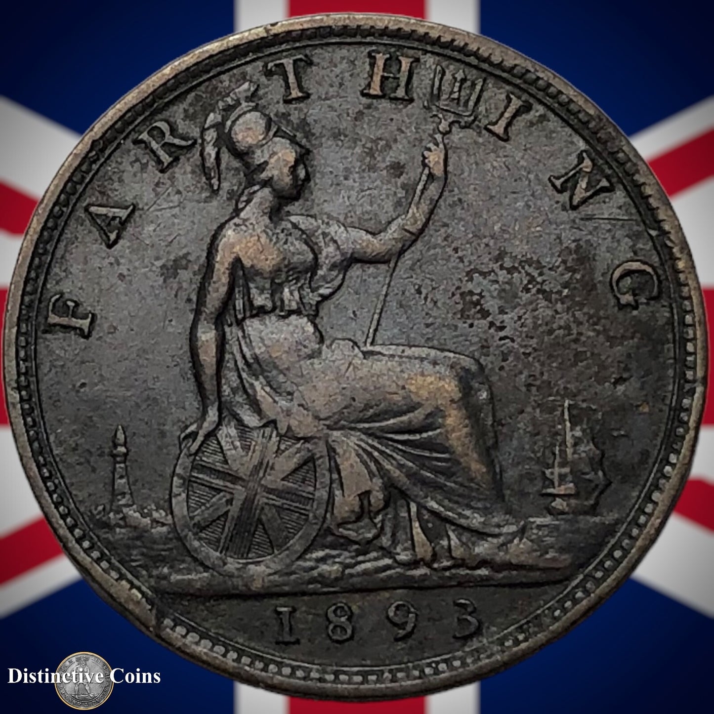 Great Britain 1893 Farthing 1/4d GB4332