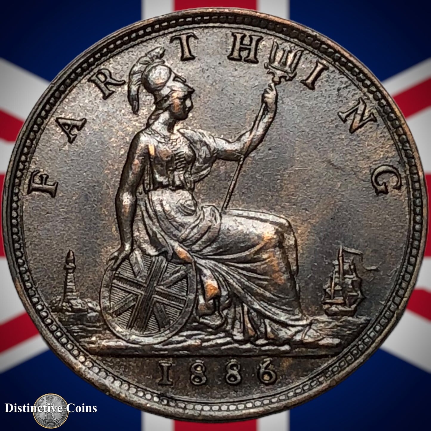 Great Britain 1886 Farthing 1/4d GB4219