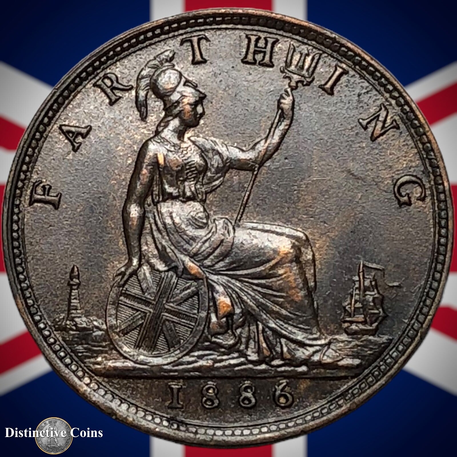 Great Britain 1886 Farthing 1/4d GB4219