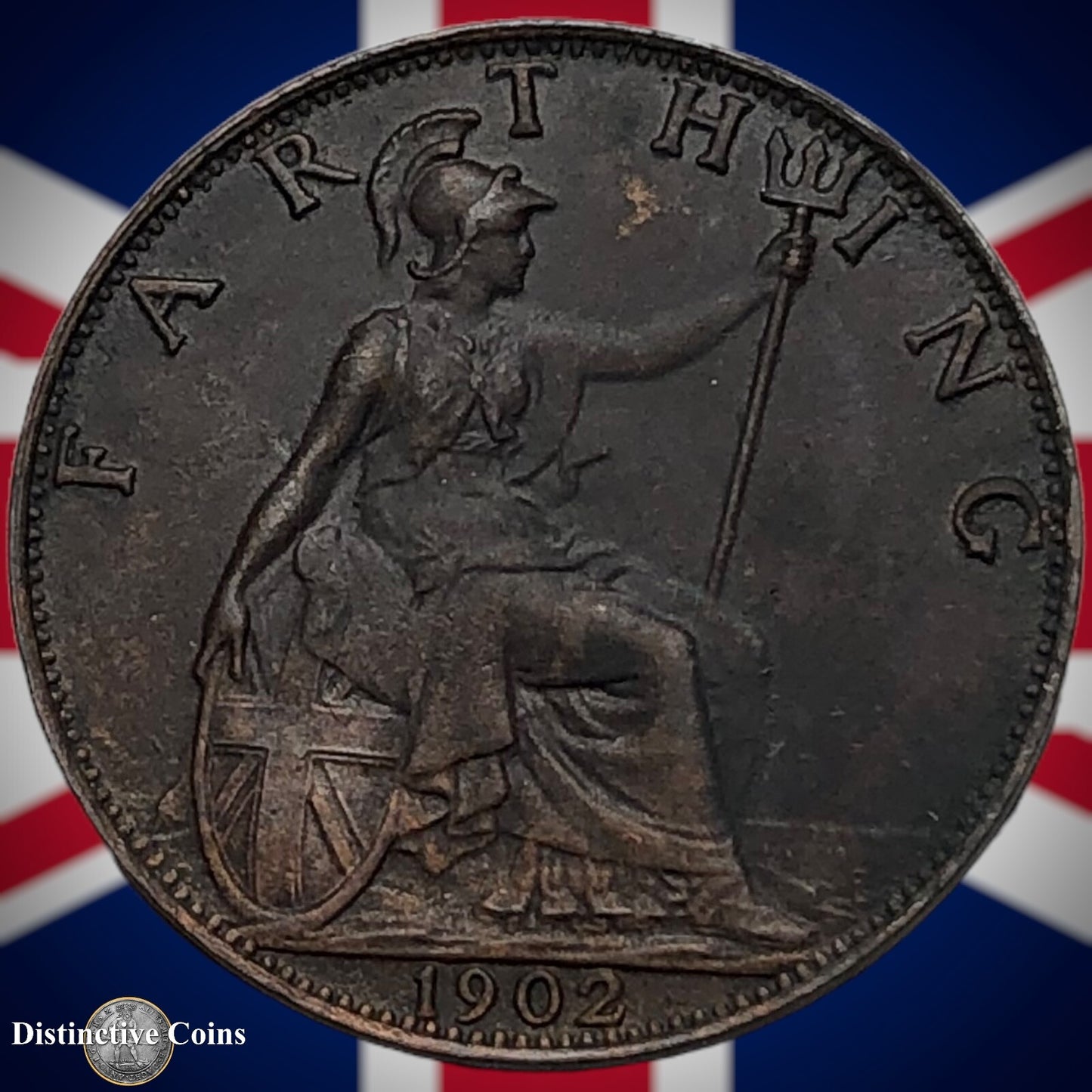 Great Britain 1902 Farthing 1/4d GB4508