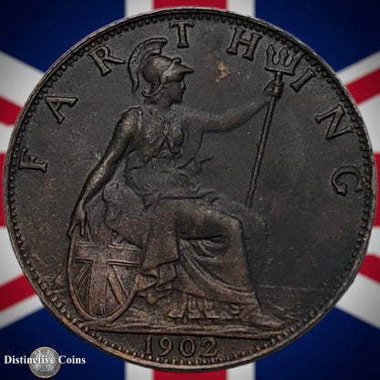Great Britain 1902 Farthing 1/4d GB4508