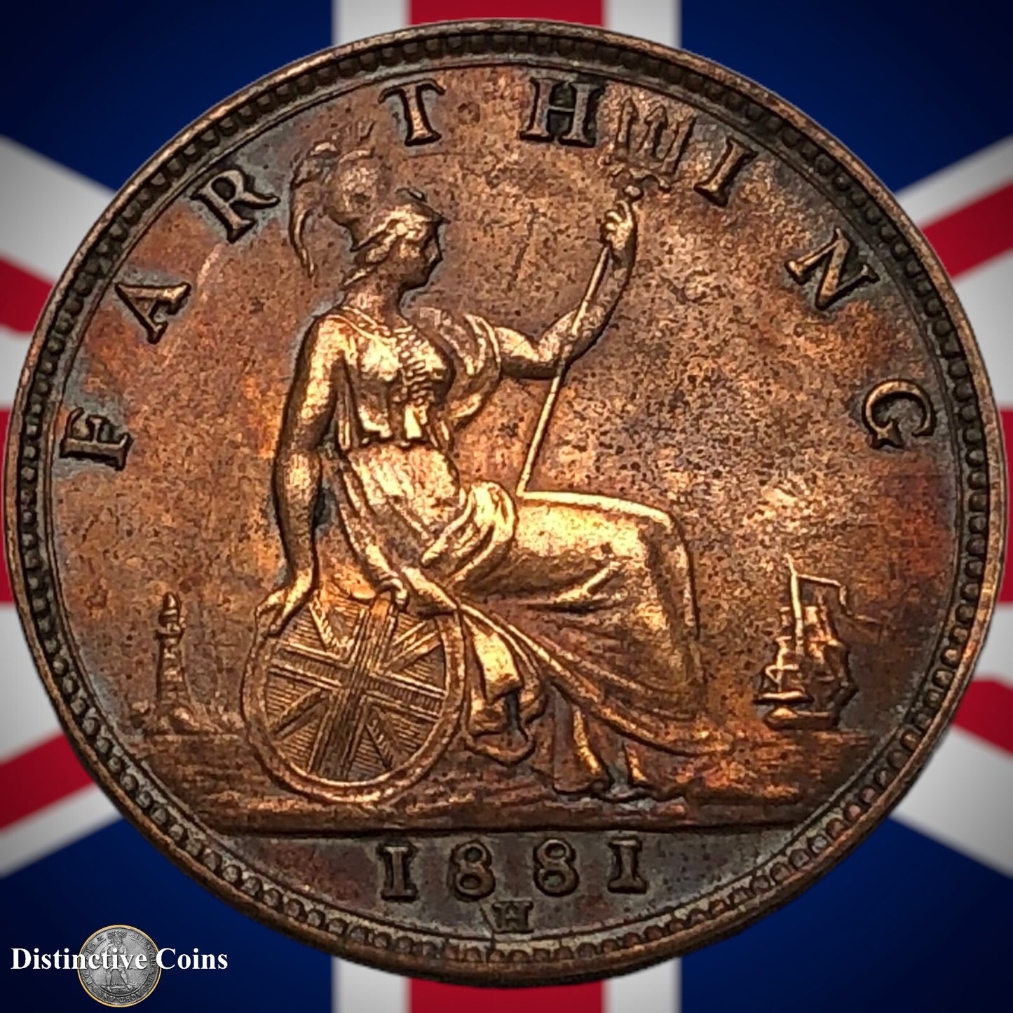 Great Britain 1881 H Farthing 1/4d GB3984