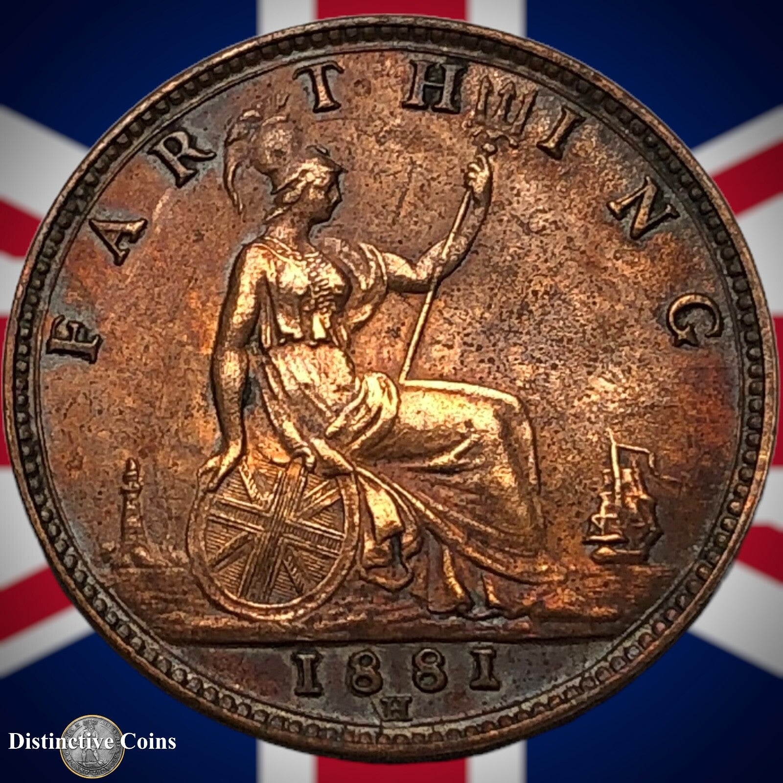 Great Britain 1881 H Farthing 1/4d GB3984
