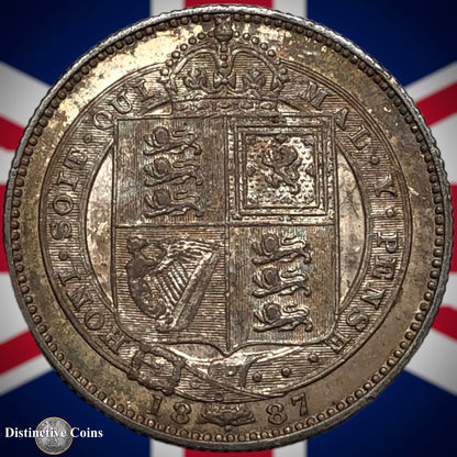 Great Britain 1887 British One Shilling GB0498