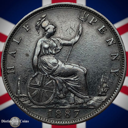 Great Britain 1887 Half Penny 1/2d GB5608