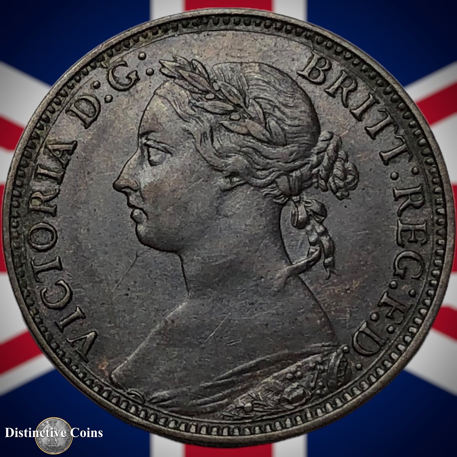 Great Britain 1893 Farthing 1/4d GB4356