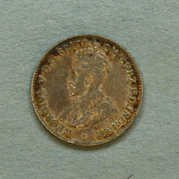 Australia 1925 3 Pence XF Toning over old Hairlines A482