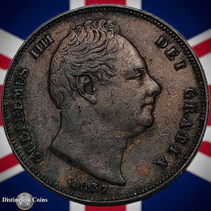 Great Britain 1837 Farthing 1/4d GB3392