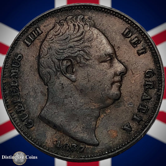 Great Britain 1837 Farthing 1/4d GB3392