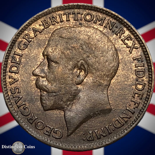 Great Britain 1918 Farthing 1/4d GB4695