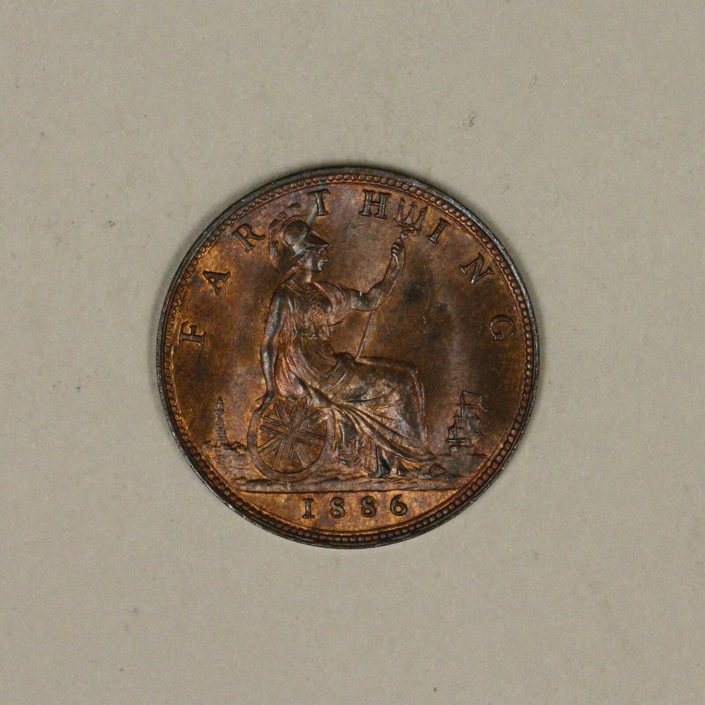 Great Britain 1886 Farthing  